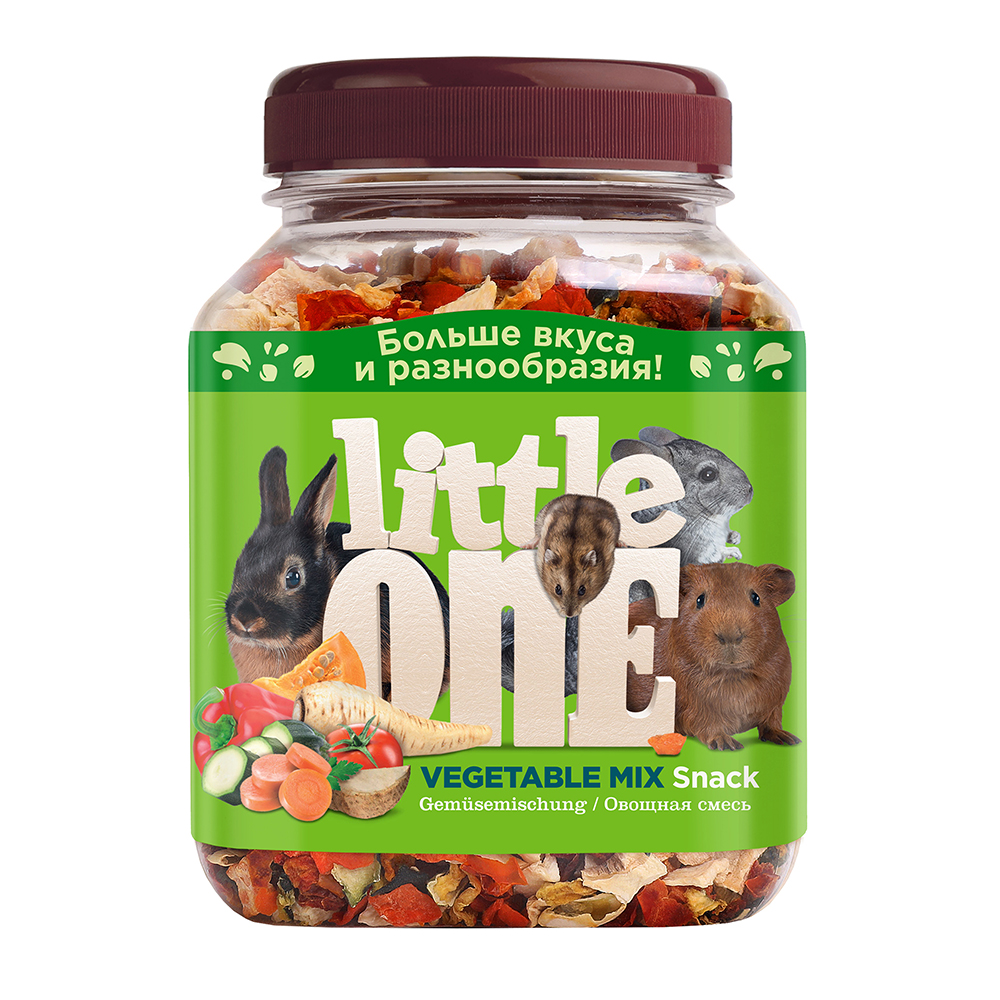 Лакомство для грызунов LITTLE ONE Овощная смесь для декоративных животных,