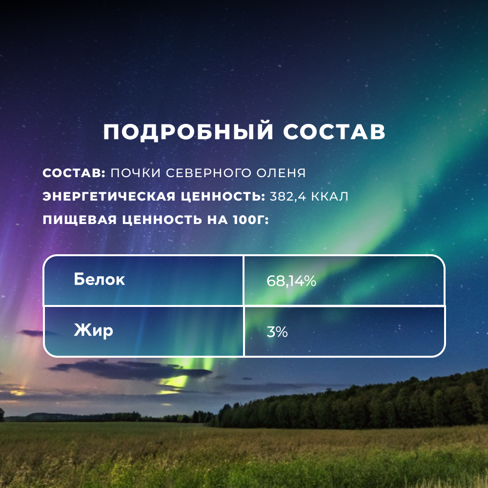 Лакомство для собак TUNDRA Почки оленя
