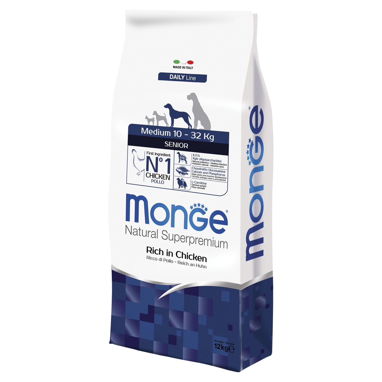 Корм для собак MONGE Dog Medium для пожилых собак средних пород сух.