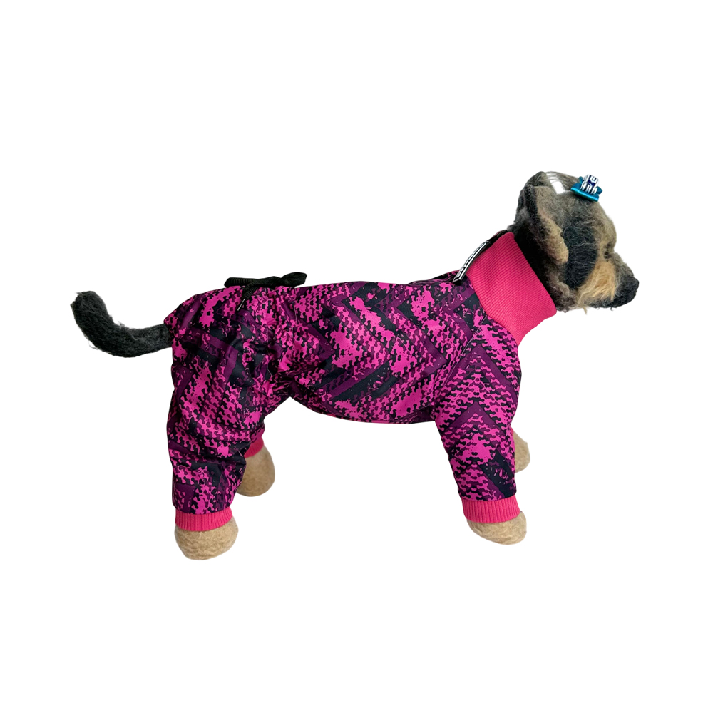 Комбинезон для собак DOG MODA Лайн (розовый) девочка 32см (4)