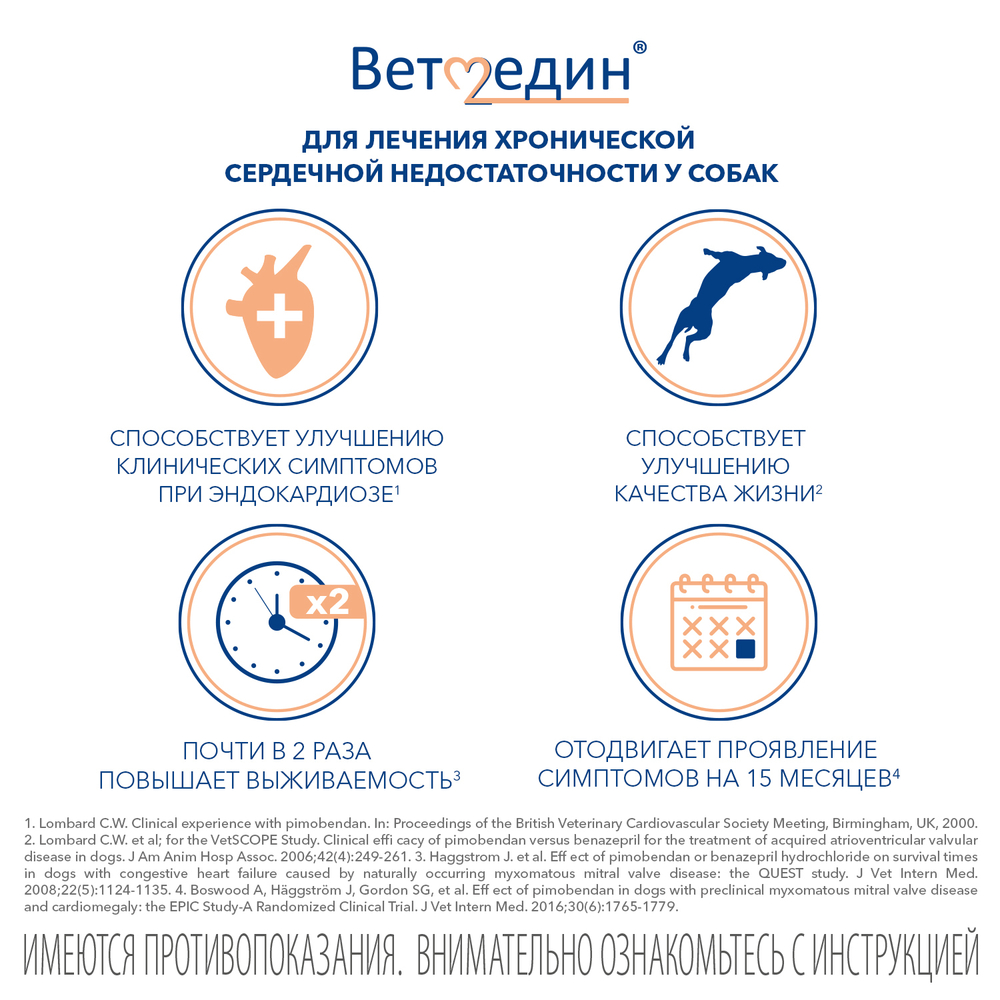 Таблетки жевательные BOEHRINGER INGELHEIM Ветмедин 10,0мг 50таб