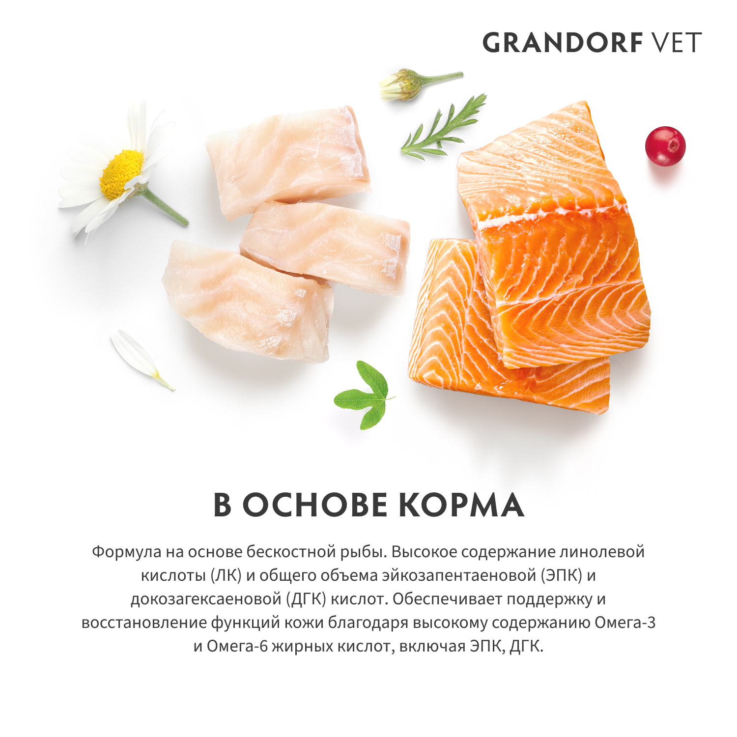 Корм для кошек GRANDORF VETERINARY DIET Cat Dermatosis сух.