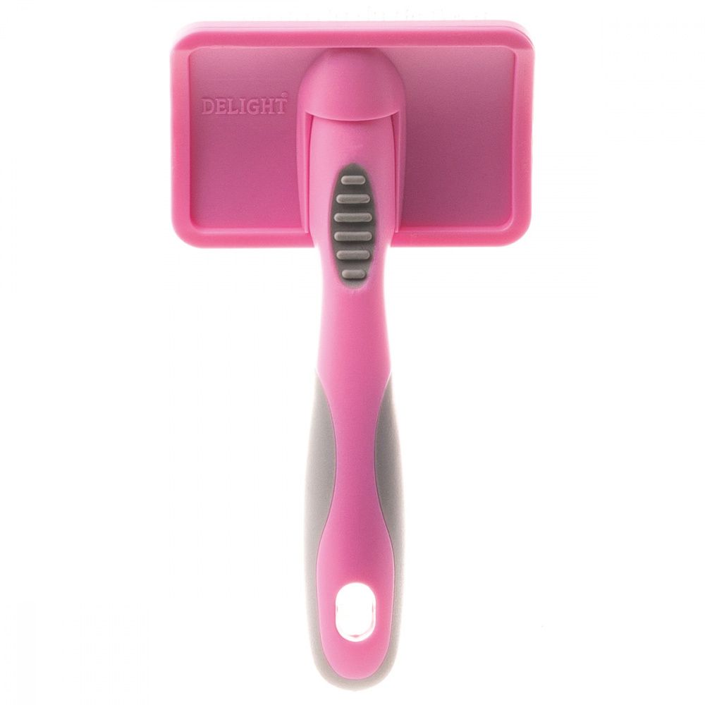 Пуходерка DeLIGHT ROSE пластик с каплей малая 368210SR /6/