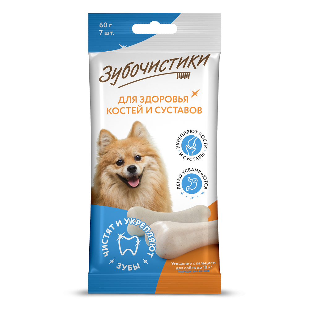 Лакомство для собак ДЕРЕВЕНСКИЕ ЛАКОМСТВА Зубочистики Кальциевые для мелких пород,