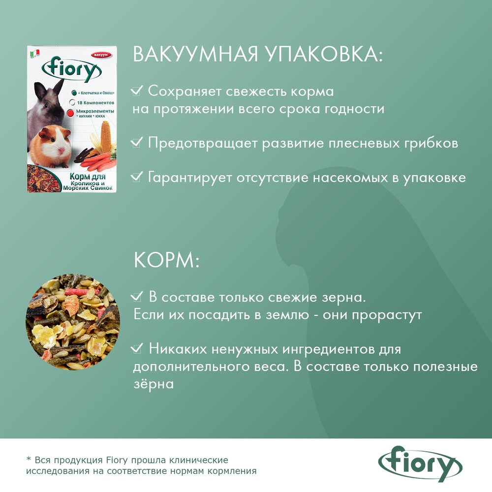 Корм для грызунов FIORY смесь для морских свинок и кроликов сух.