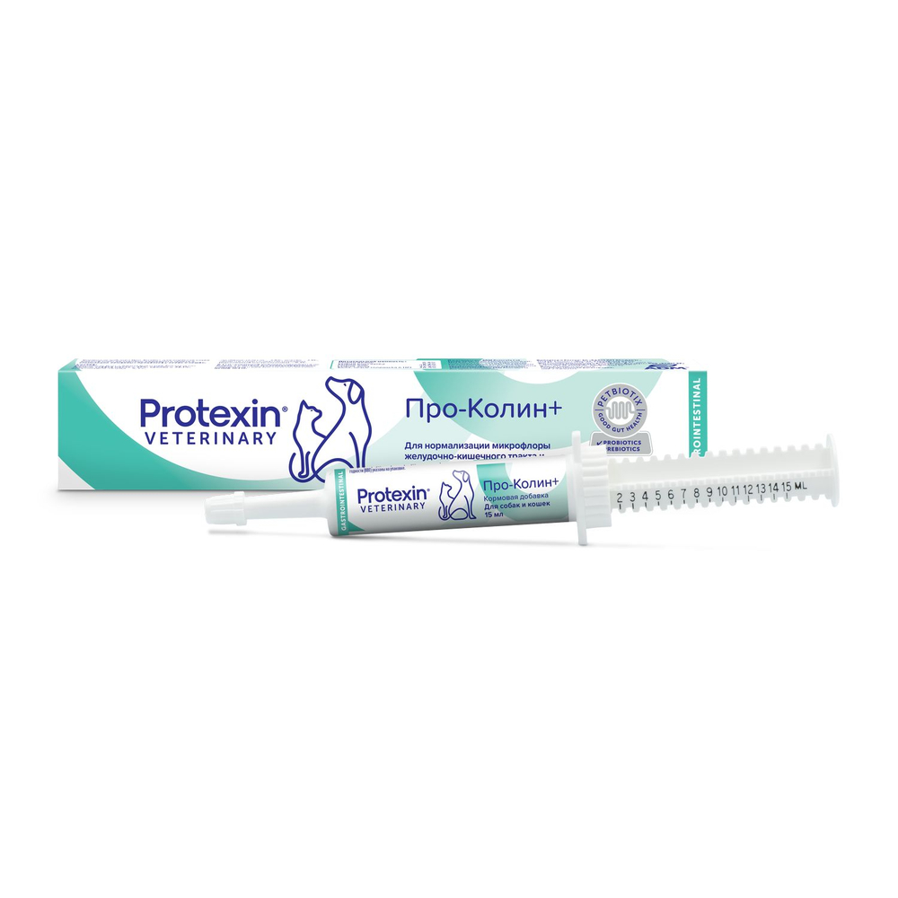 Кормовая добавка PROTEXIN Pro-Kolin 15мл шприц пробиотик