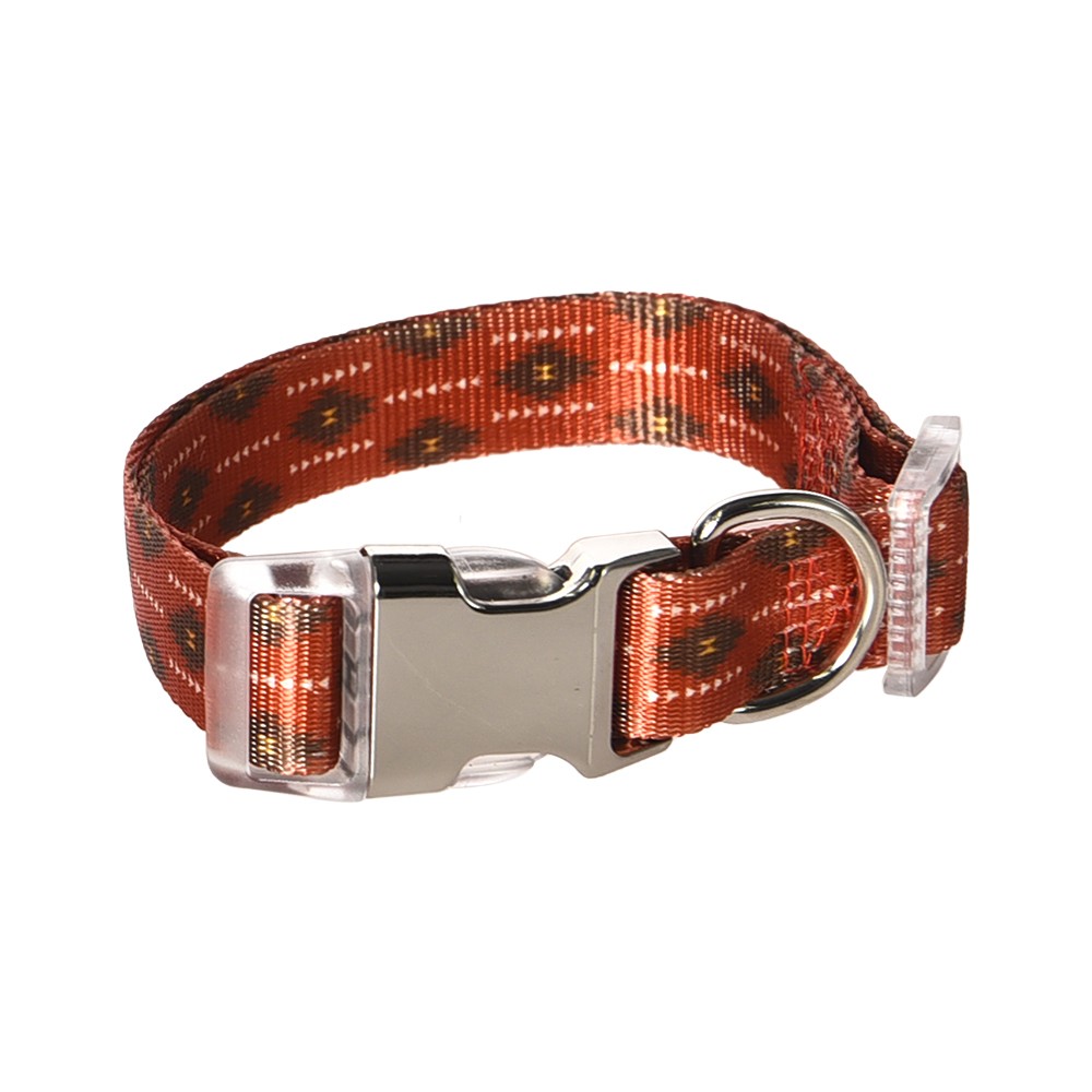 Ошейник для собак FOXIE Glare L 2,5х40-55см красный
