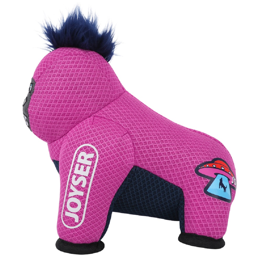 Игрушка для собак JOYSER Mightus Горилла J-Rilla с пищалкой M/L розовая, 27см