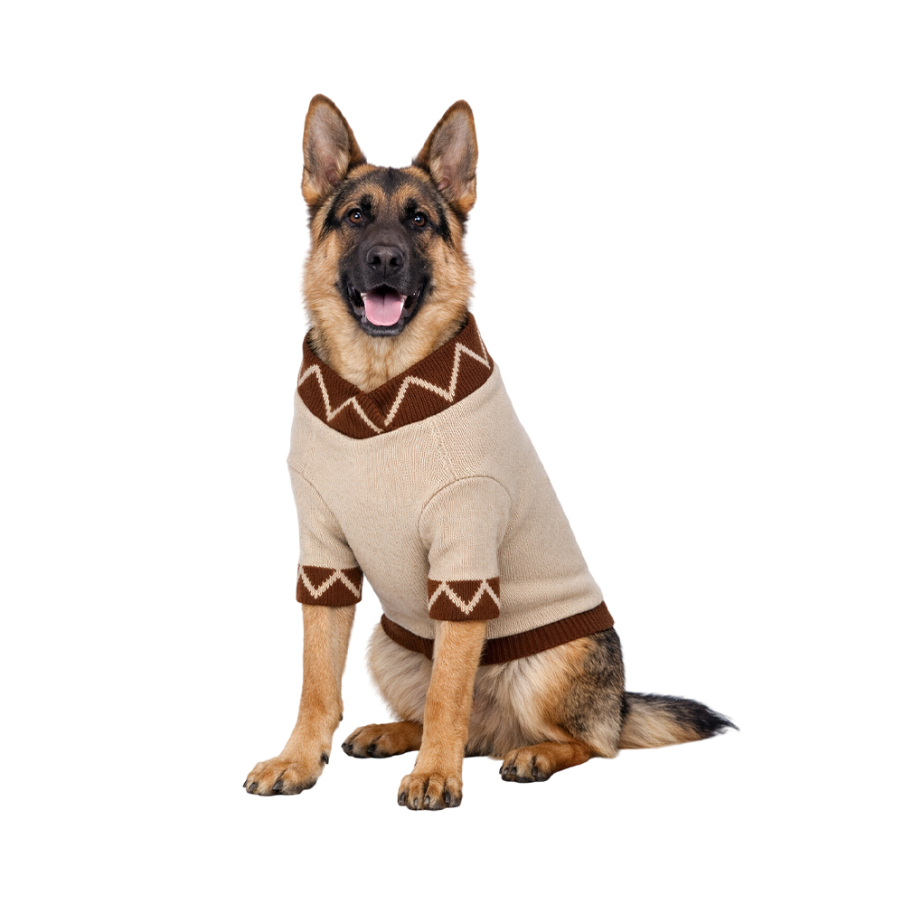 Толстовка для собак FOXIE Heritage Knit XL (длина спины 45см) коричневый