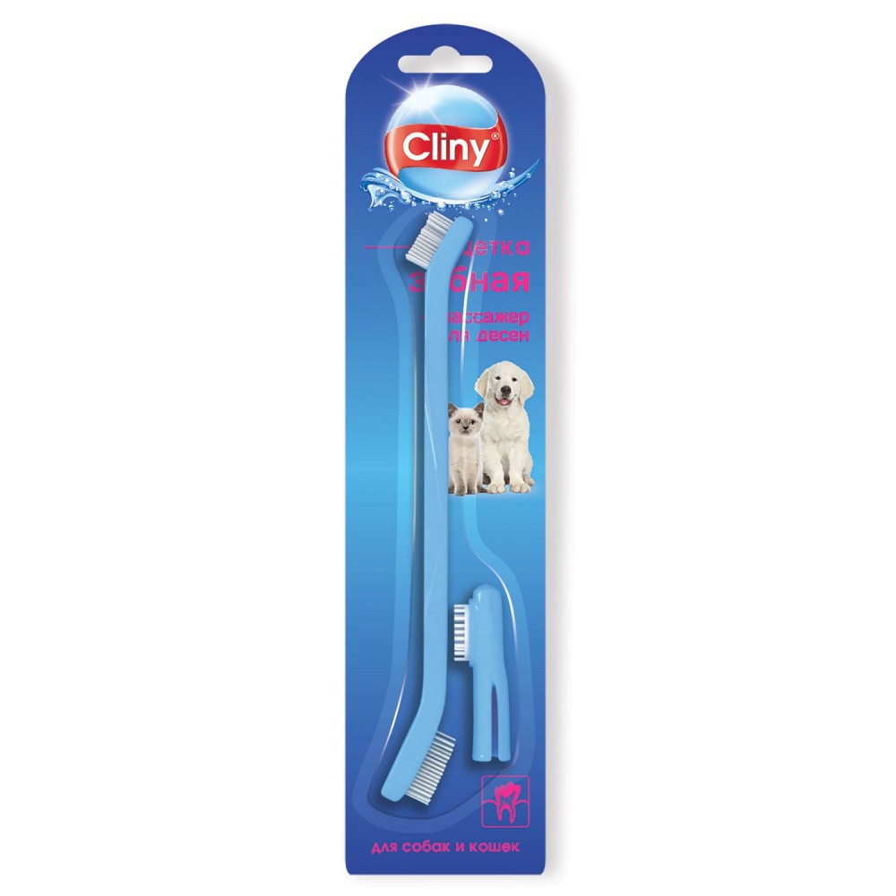 Зубная щетка для кошек и собак CLINY