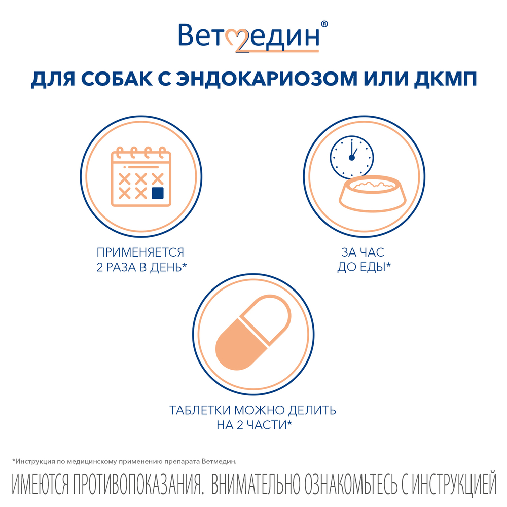 Таблетки жевательные BOEHRINGER INGELHEIM Ветмедин 10,0мг 50таб