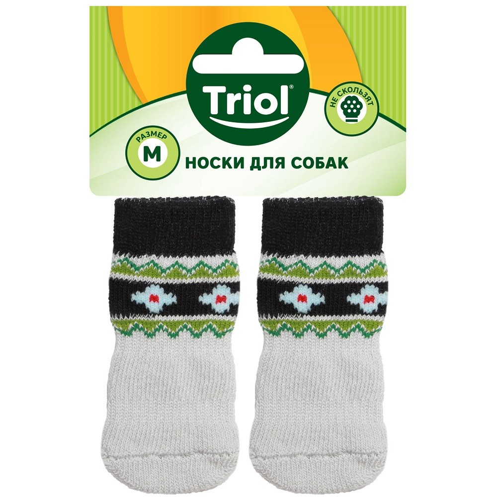Носки для собак TRIOL Цветы, размер M