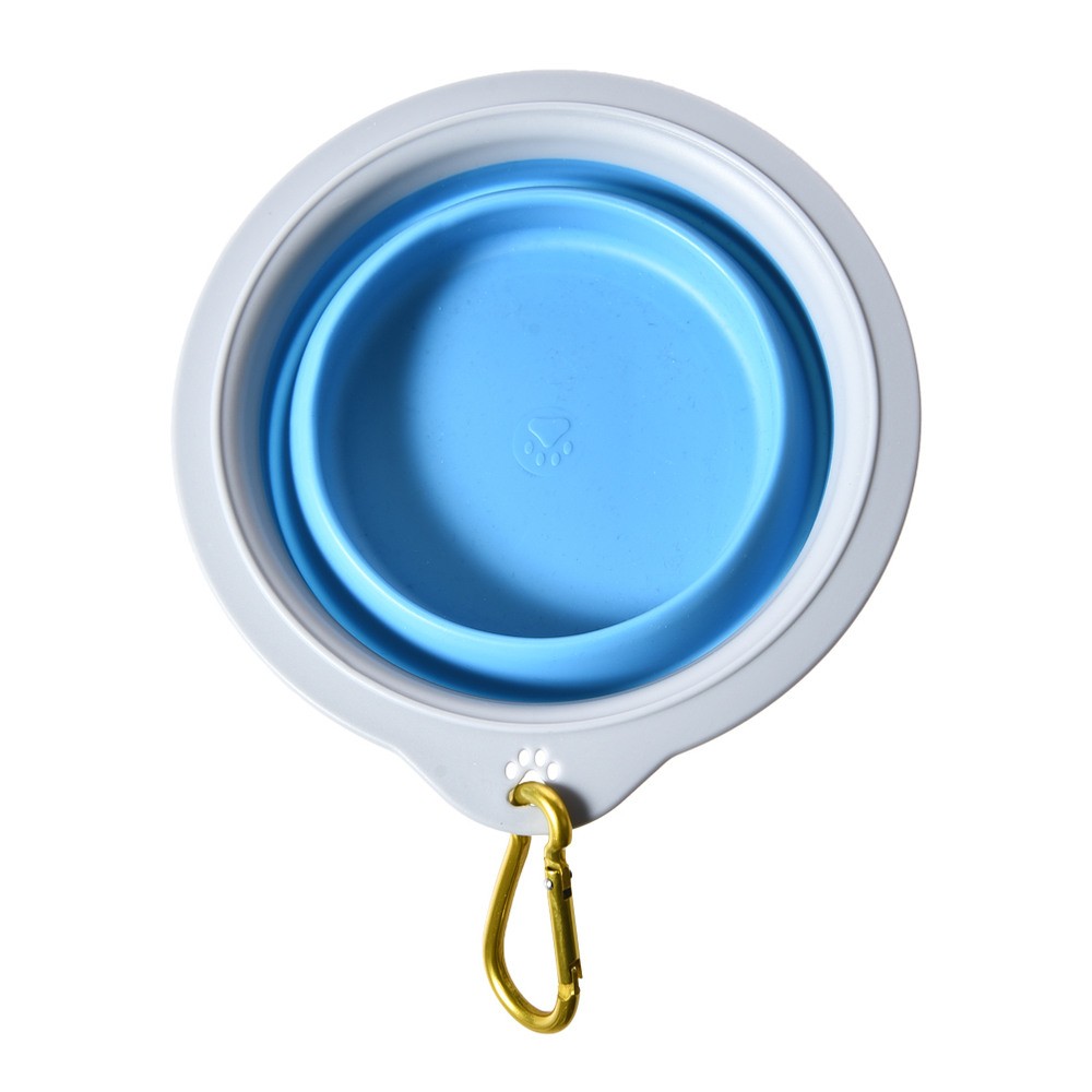 Миска для собак FOXIE Compact складная 17х10,5х7см голубая