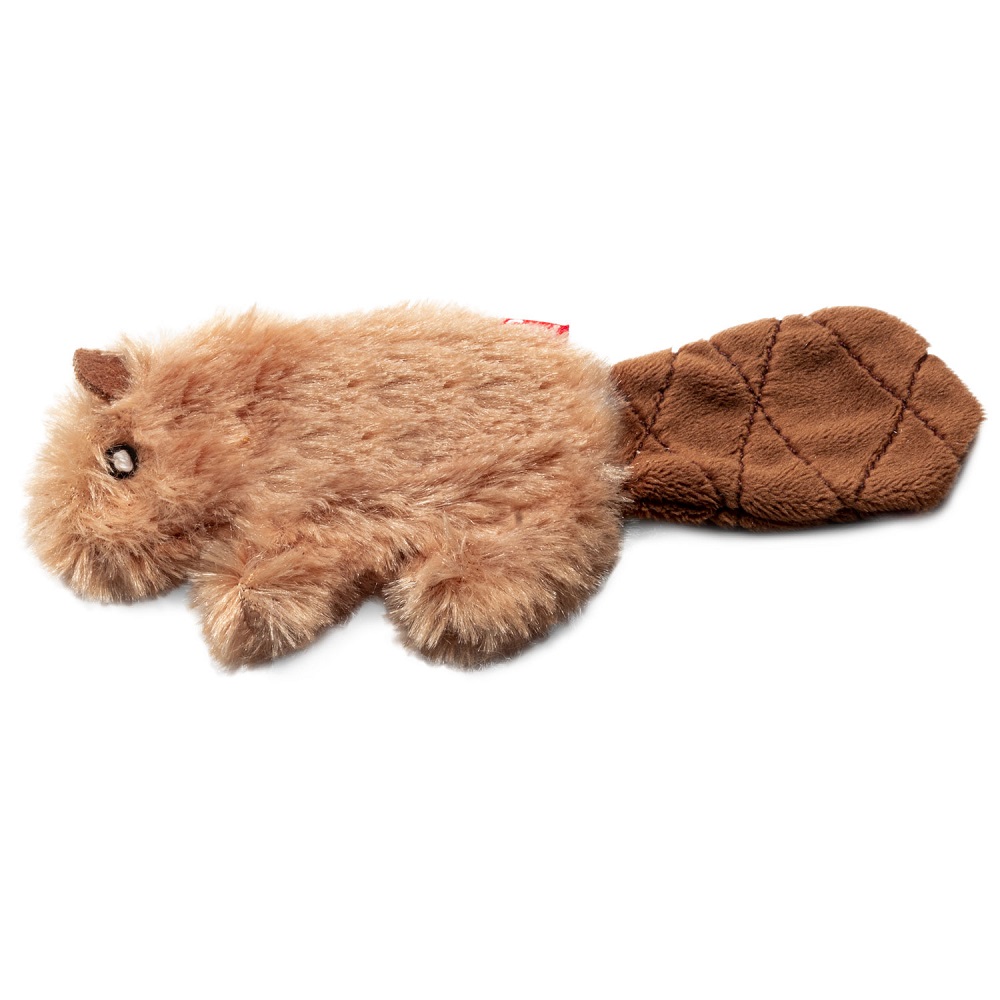 Игрушка для кошек GIGWI Бобренок с кошачьей мятой 16см, серия Refillable Catnip