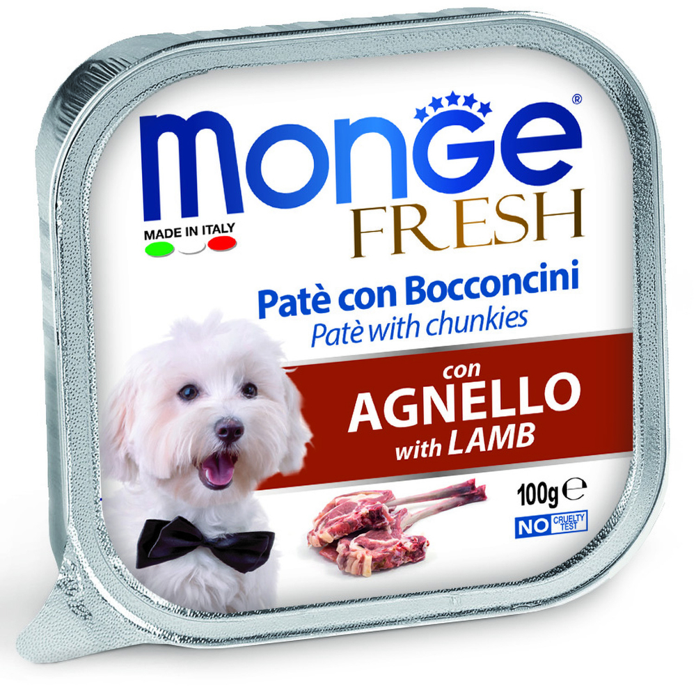 Корм для собак MONGE Fresh ягненок конс.