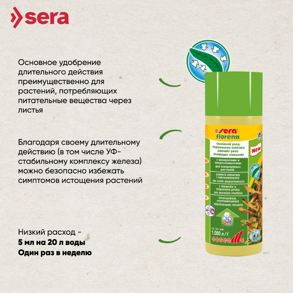 Удобрение для растений SERA FLORENA 250мл