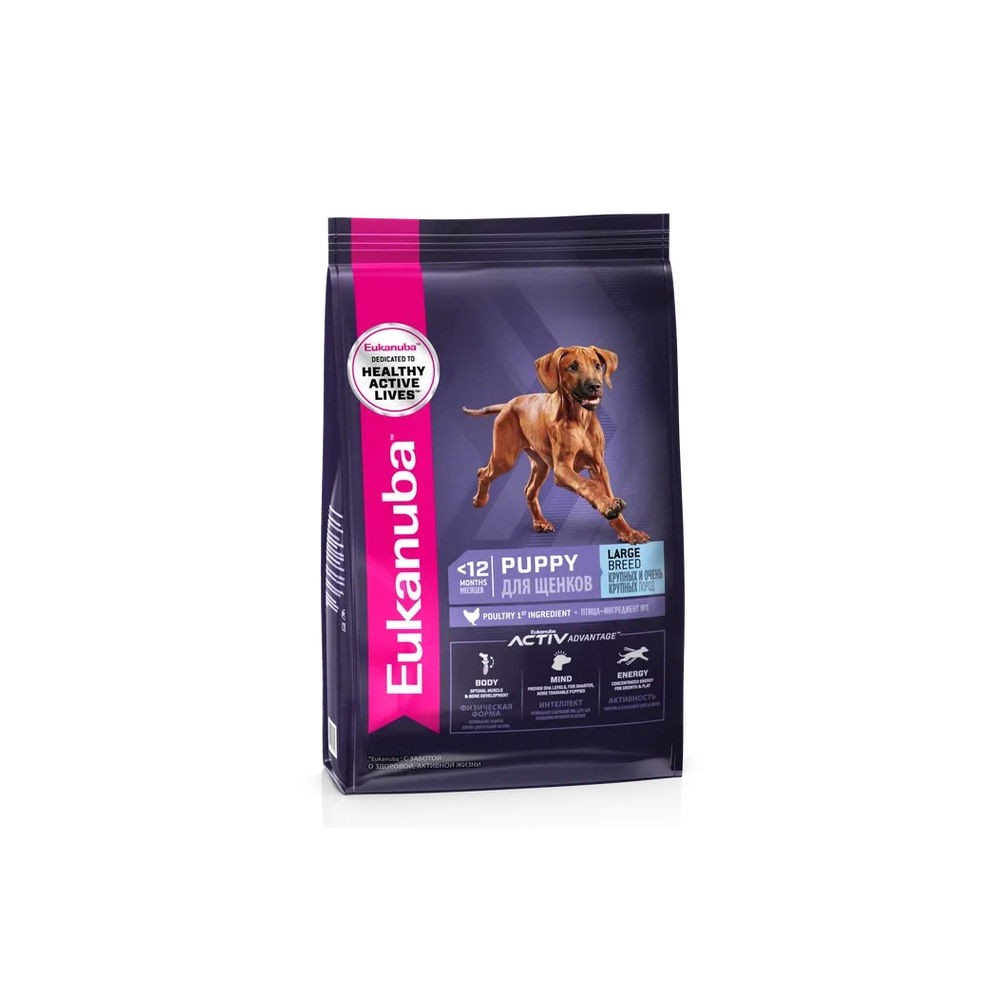 Корм для щенков EUKANUBA для крупных пород сух.