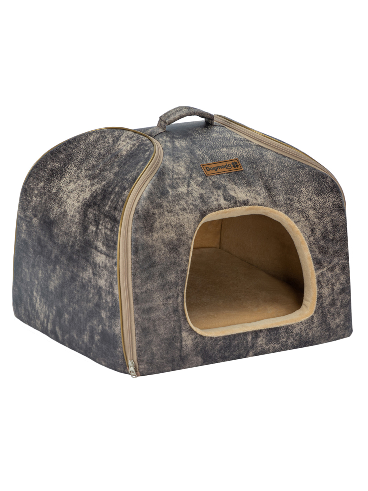 Дом-трансформер для животных DOG MODA Элит (графитовый мрамор), 49x49x40см