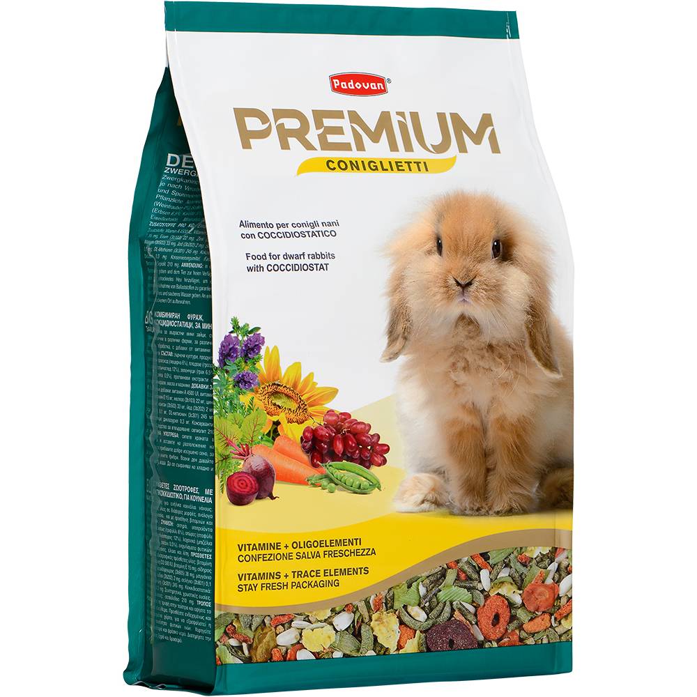 Корм для грызунов PADOVAN PREMIUM для кроликов сух.