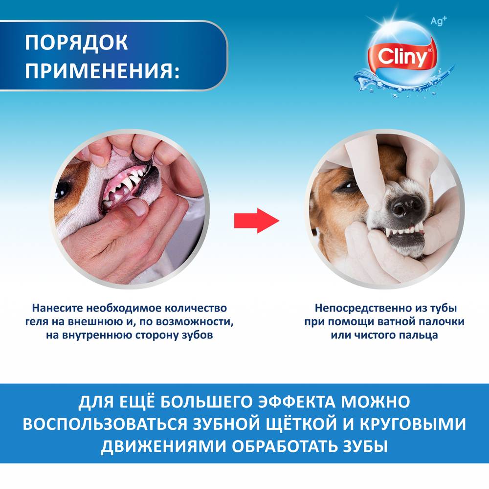 Зубная паста-гель для кошек и собак CLINY 75 мл