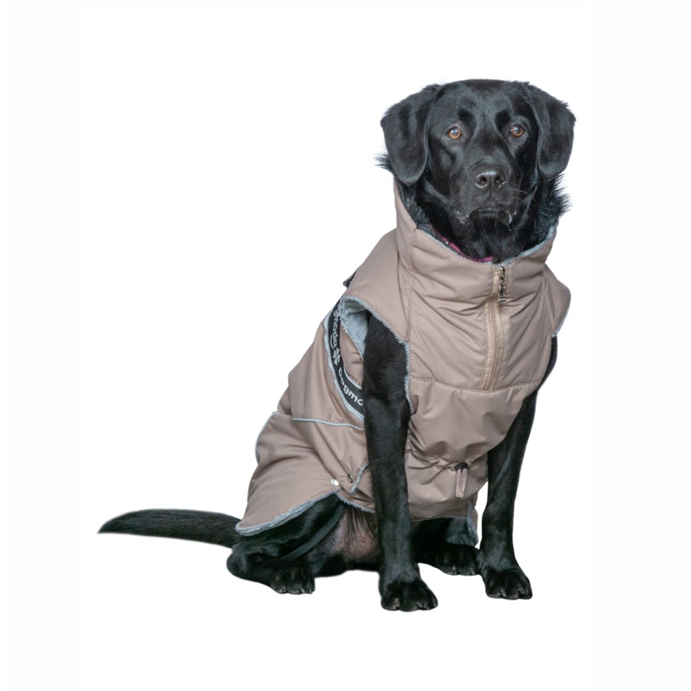 Попона для собак DOGMODA зимняя, девочка, кофе-47см