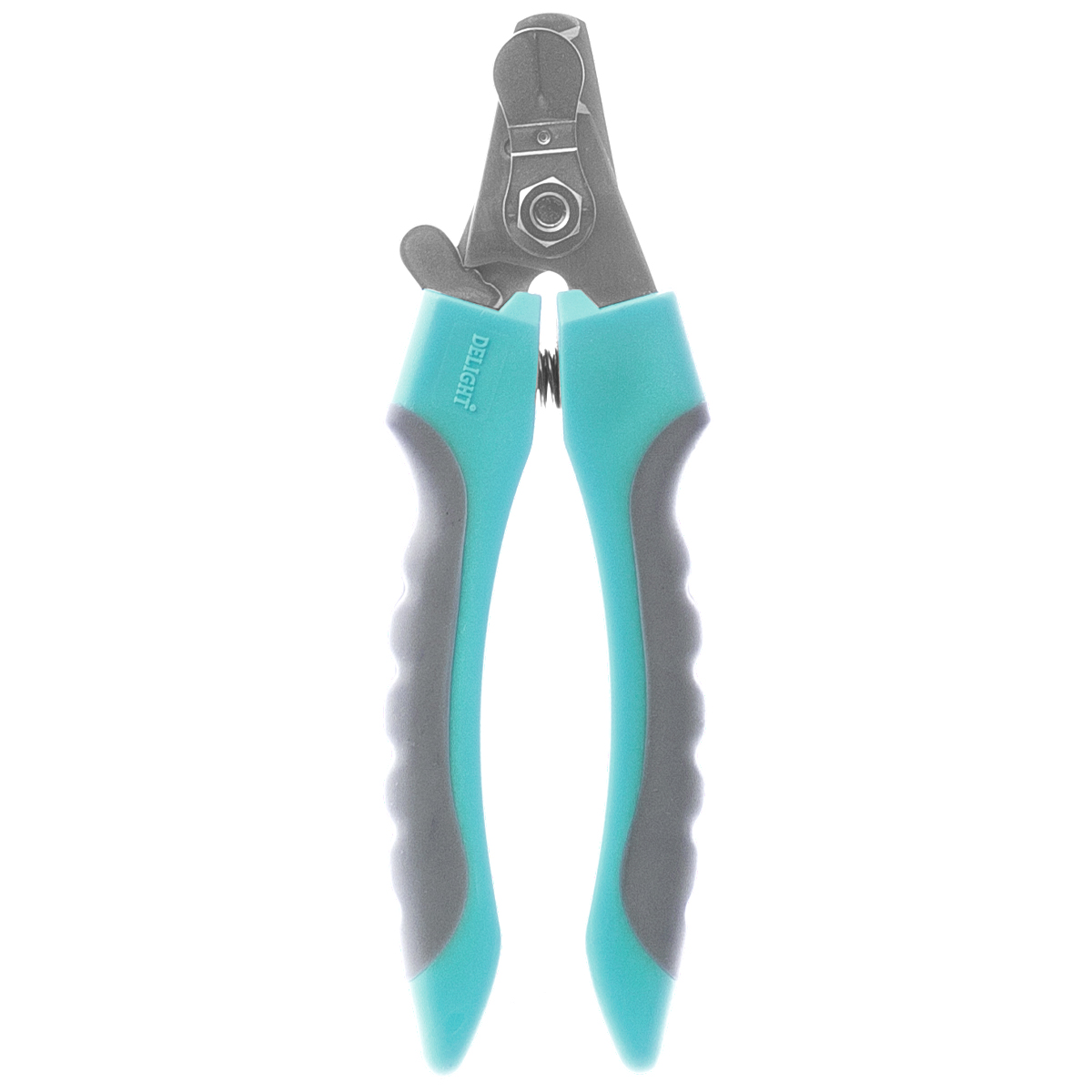 Когтерез-секатор для животных DELIGHT Aqua средний со стопором