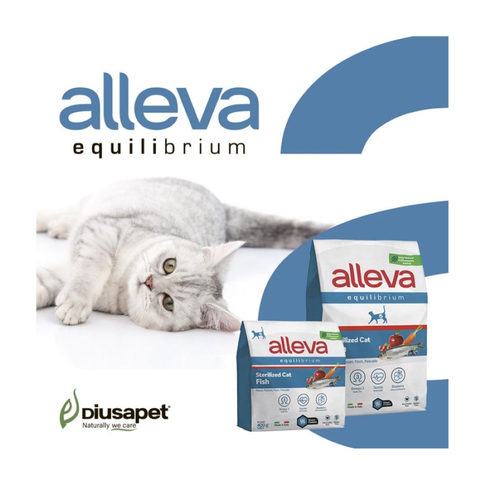 Корм для кошек ALLEVA Equilibrium для стерилизованных, рыба сух.