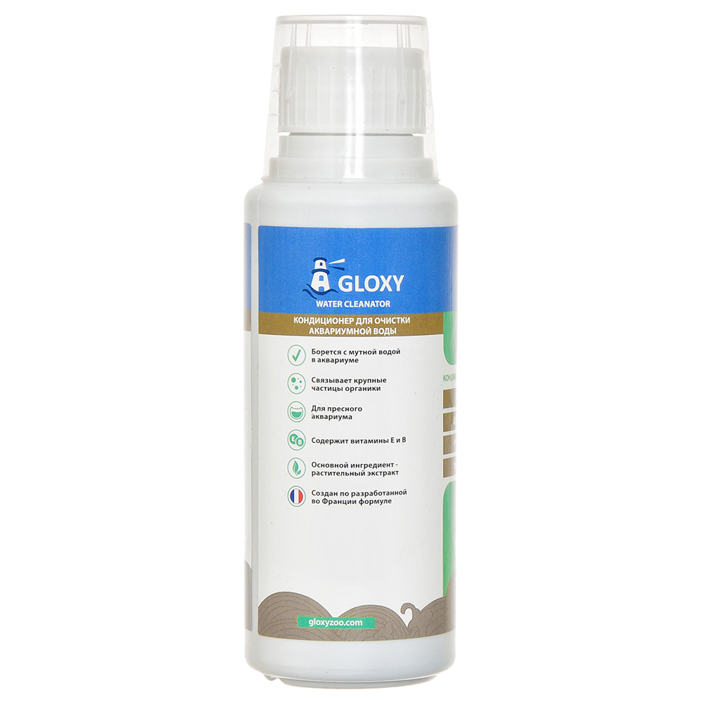 Кондиционер для очистки аквариумной воды GLOXY Water Cleanator 150мл на 1500л