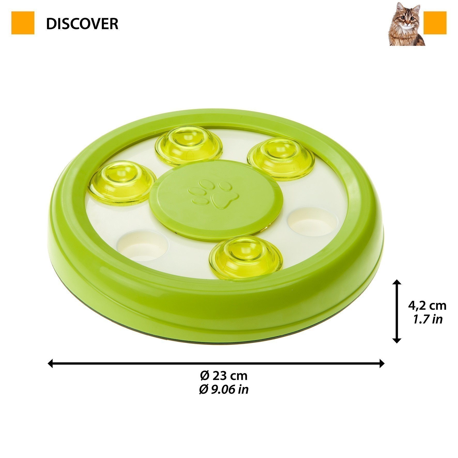 Игрушка для кошек FERPLAST Discover Интеллектуальная кормушка 23х23х4см
