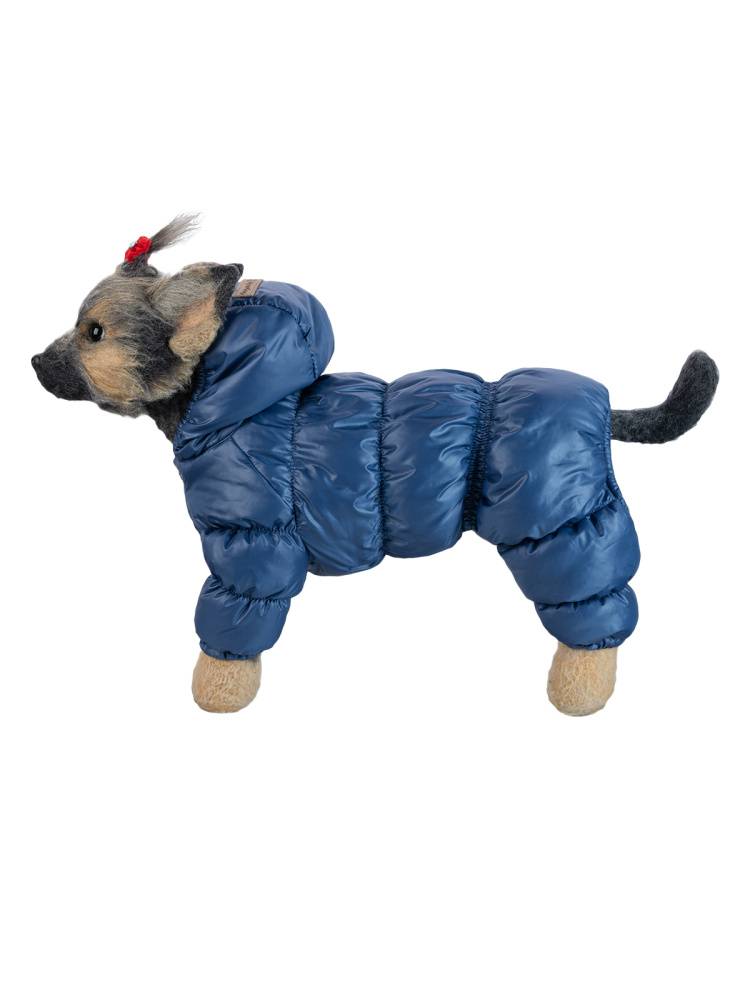 Пуховик для собак DOGMODA Тренд синий-3 размер L