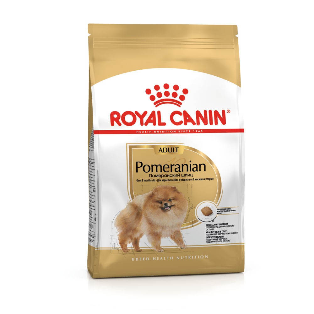 Купить Корм для собак ROYAL CANIN Pomeranian для породы Померанский шпиц  старше 8 месяцев сух. в Бетховен