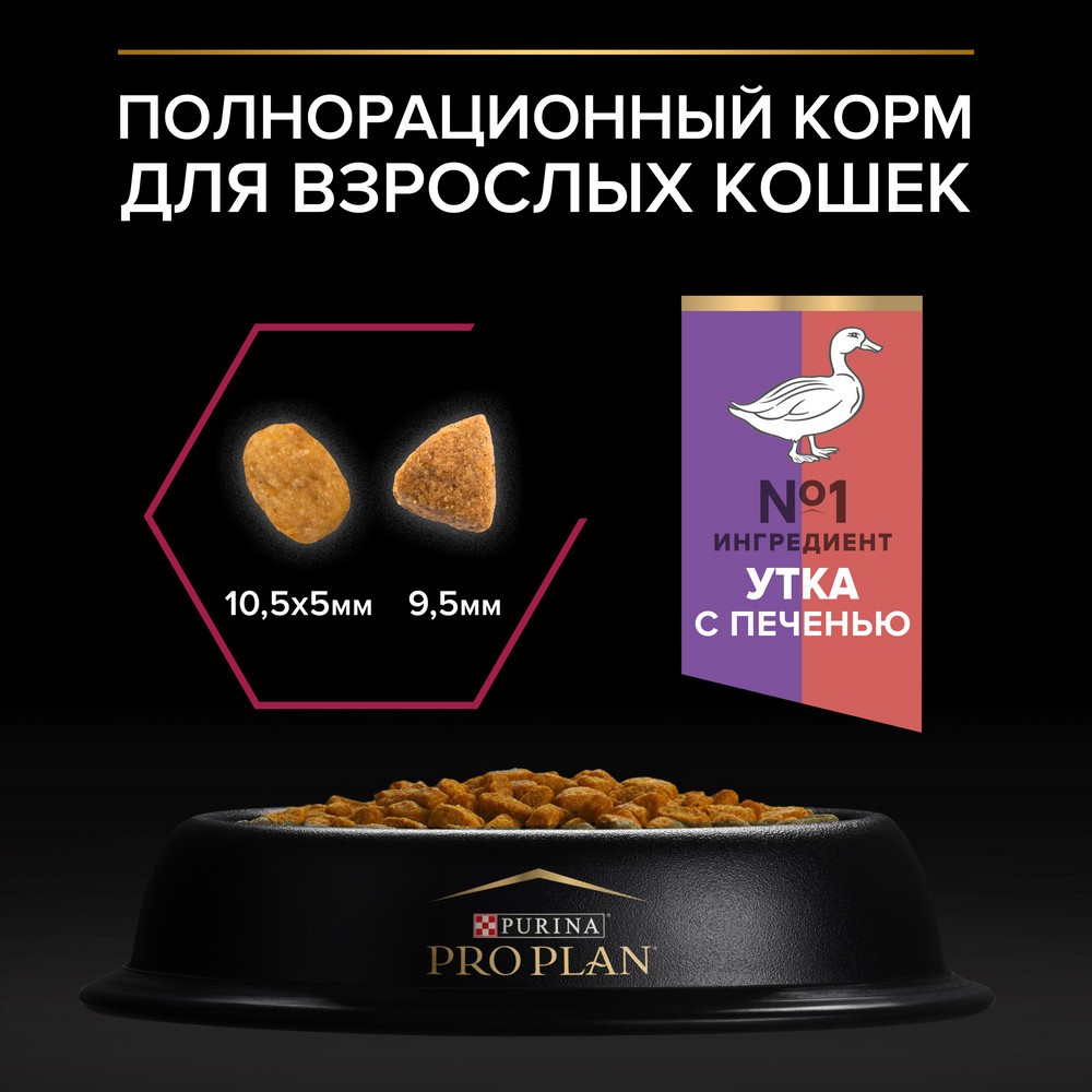 Корм для кошек PRO PLAN Sterilised Savoury Duo для стерилизованных, с уткой и печенью сух.