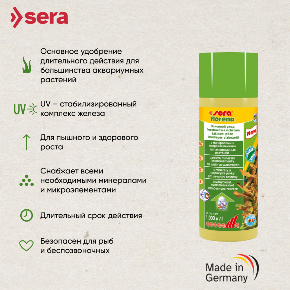 Удобрение для растений SERA FLORENA 250мл