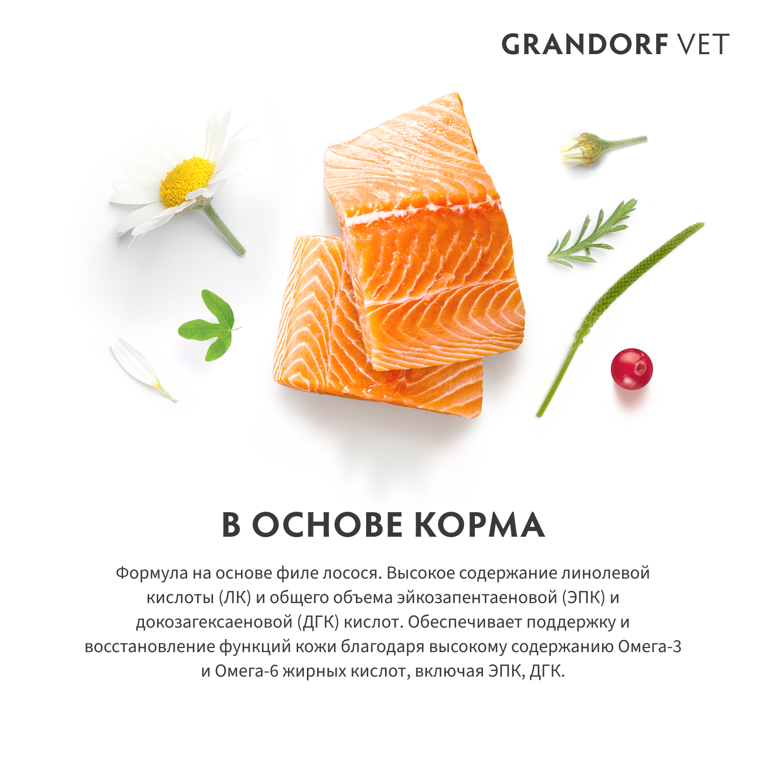 Корм для собак GRANDORF VETERINARY DIET Dog Dermatosis сух.