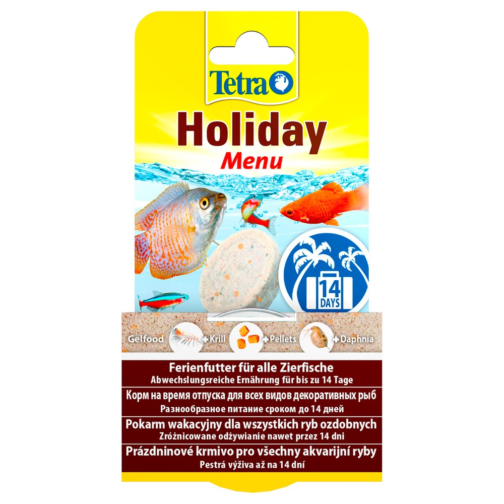 Корм для рыб TETRA Holiday Menu на время отпуска в желе 30г