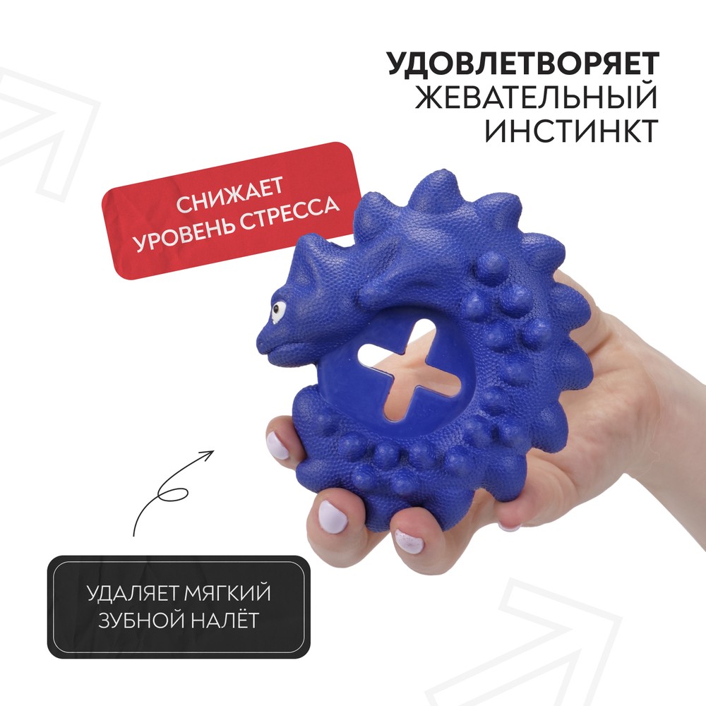 Игрушка для собак MR.KRANCH Дракончик с ароматом курицы синяя