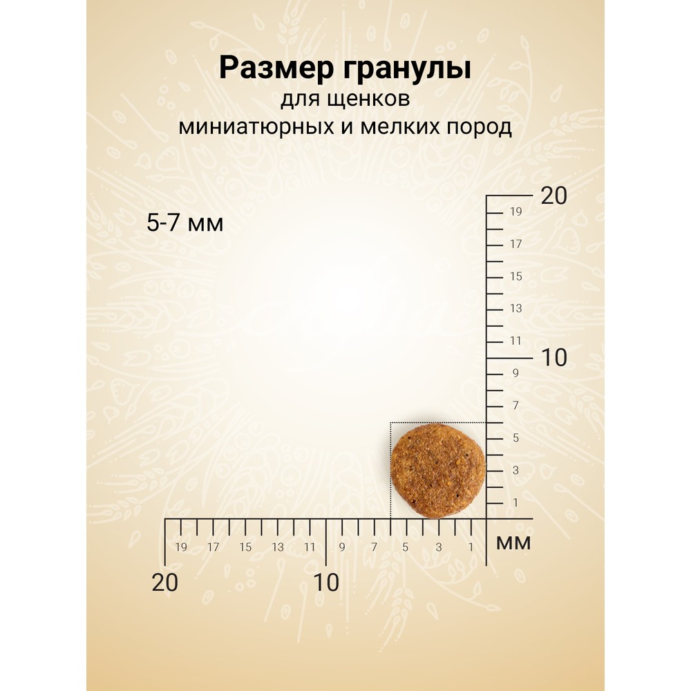 Корм для щенков CRAFTIA Natura для миниатюрных и мелких пород, лосось с сельдью сух.