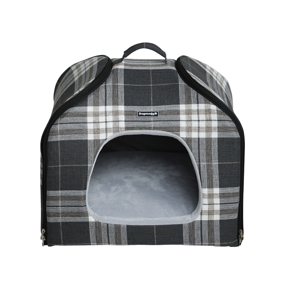 Дом-трансформер для животных DOG MODA Клетка серый 49x49x40см