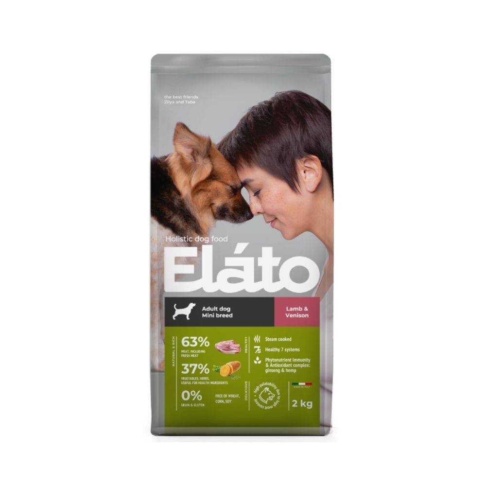 Корм для собак ELATO Holistic для мелких пород, ягненок с олениной сух.