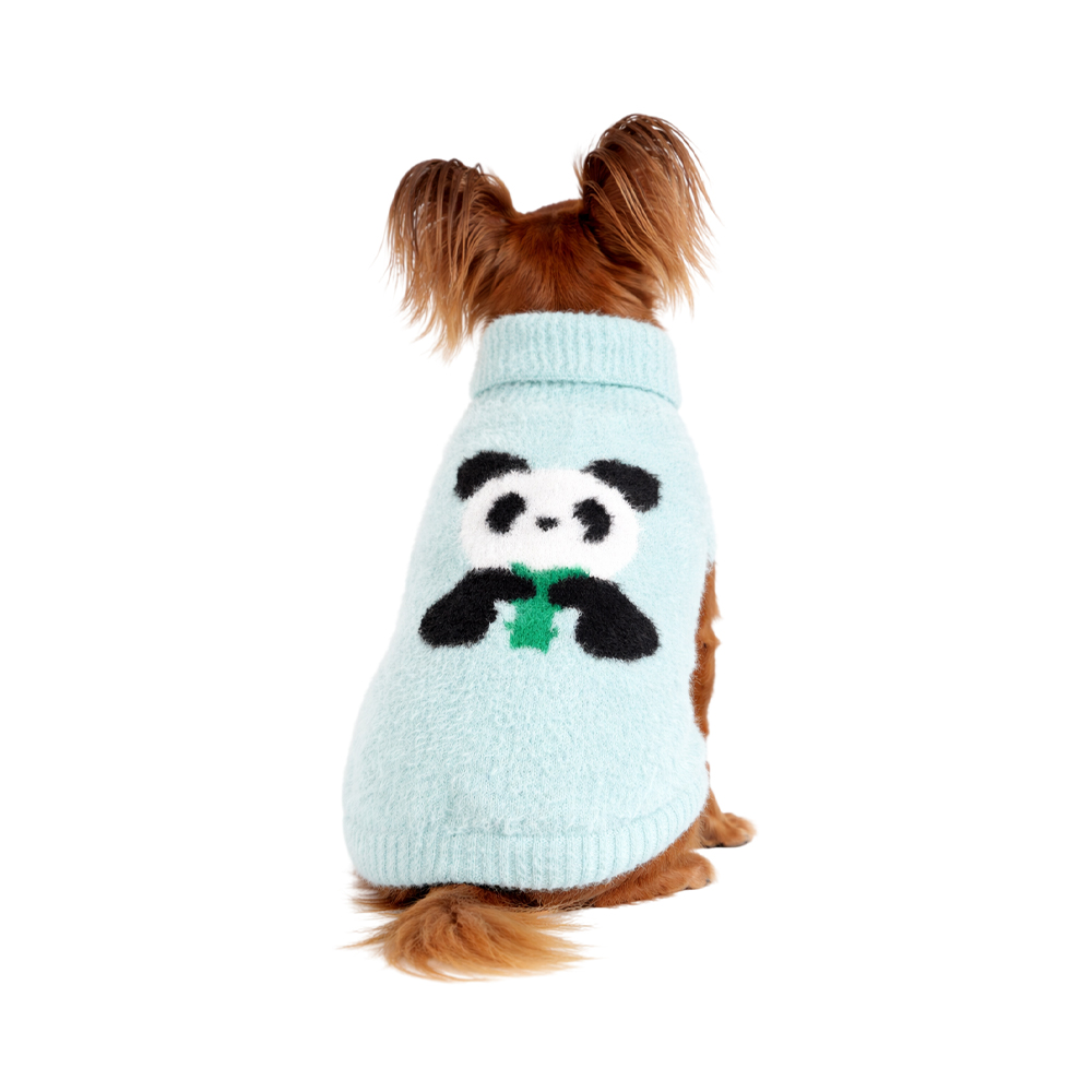 Свитер для собак FOXIE Panda XS (длина спины 25см) голубой