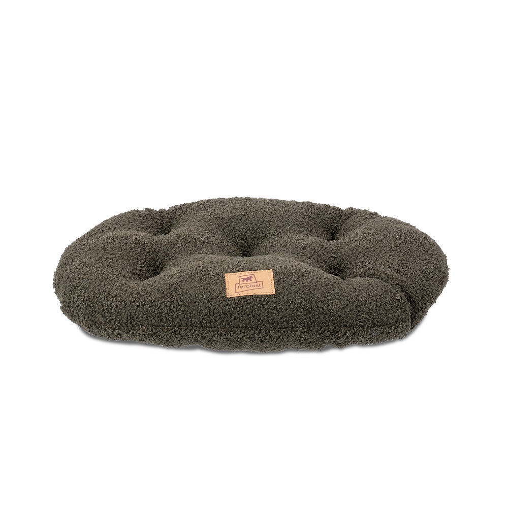 Подушка для животных FERPLAST Relax 55/4 из мягкой ткани букле, темно-зеленая, 55х36х8см