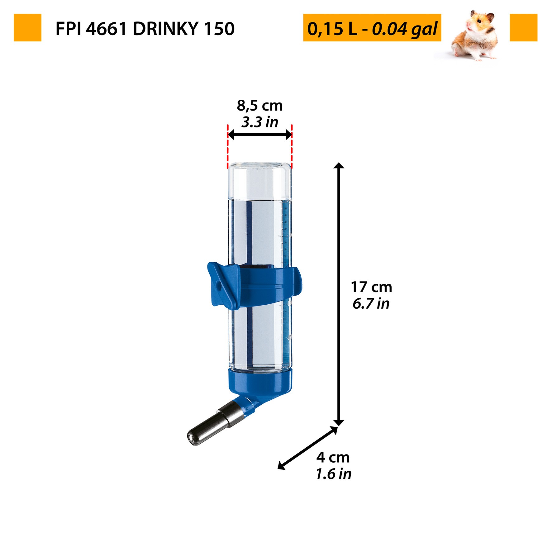 Автопоилка для грызунов FERPLAST DRINKY 150 0,15л