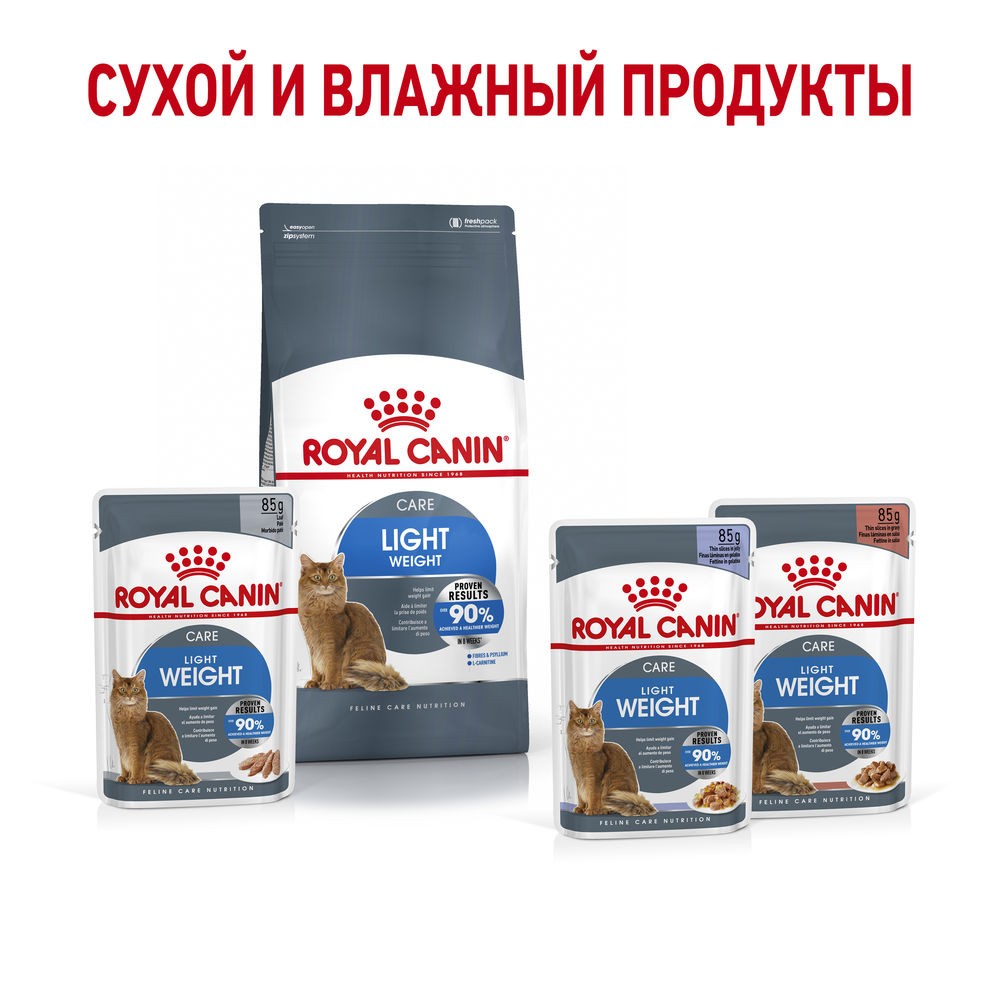 Корм для кошек ROYAL CANIN Light Weight Care для профилактики лишнего веса сух.