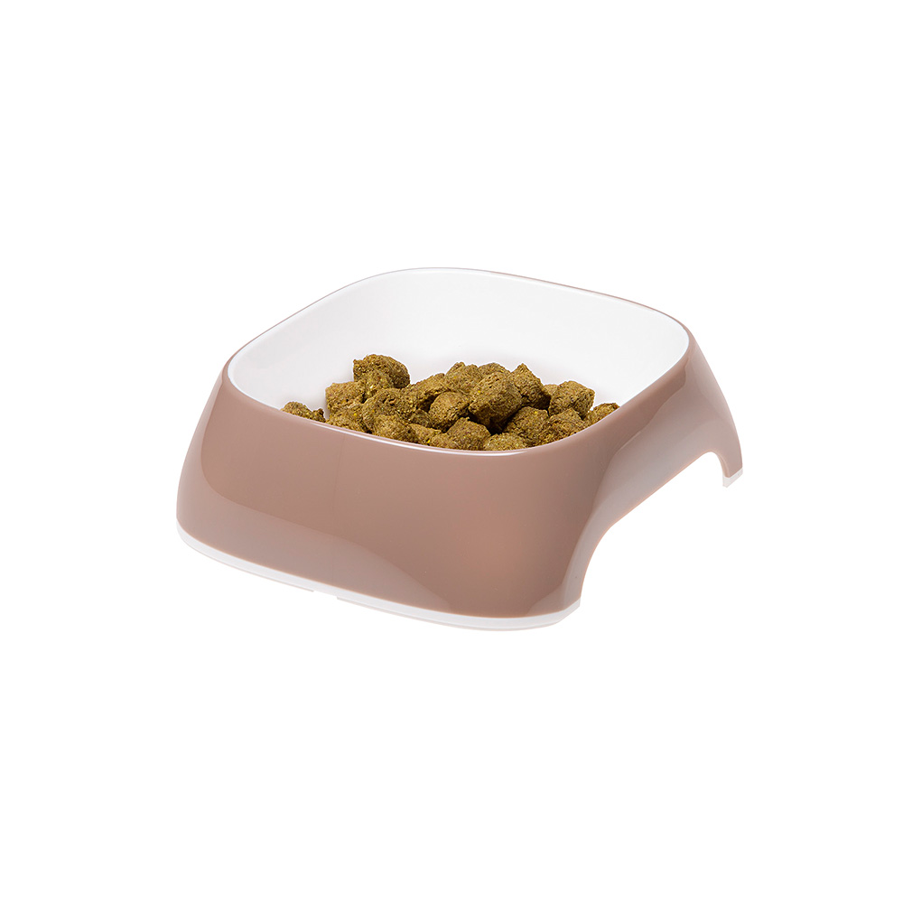 Миска для кошек FERPLAST Glam XS пластиковая, сизо-серая, 200мл
