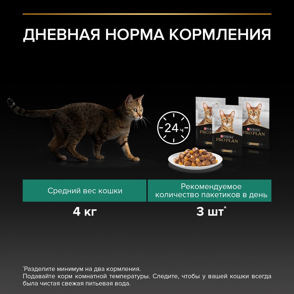 Корм для кошек PRO PLAN Sterilised Maintenance для стерилизованных, с индейкой в желе пауч