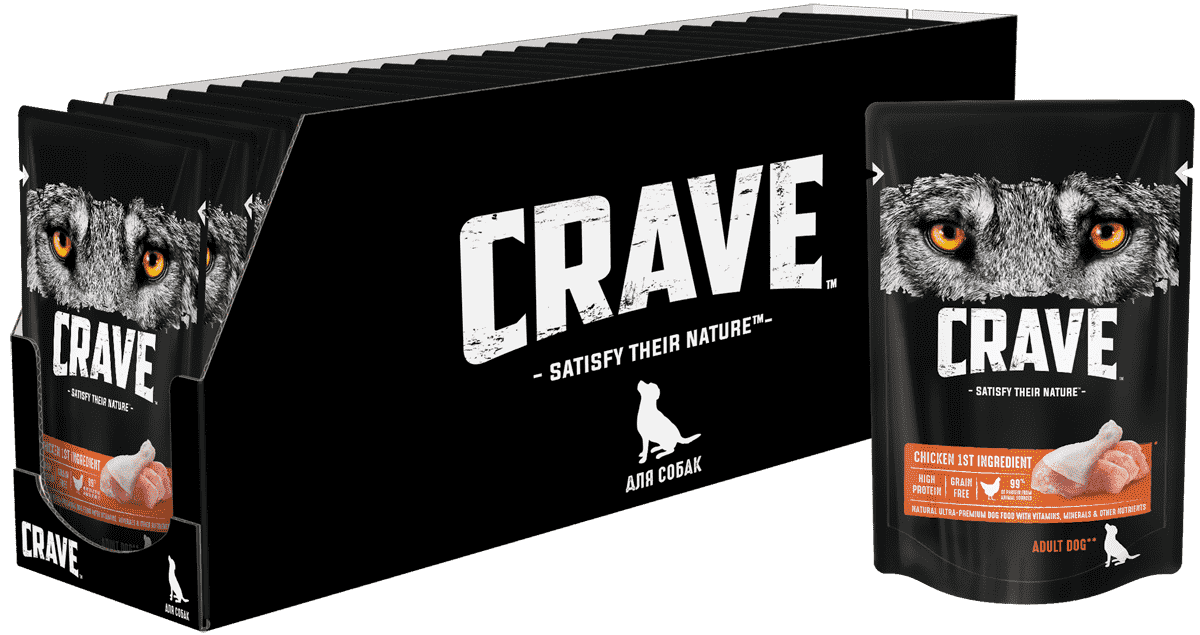 Корм для собак CRAVE Курица пауч