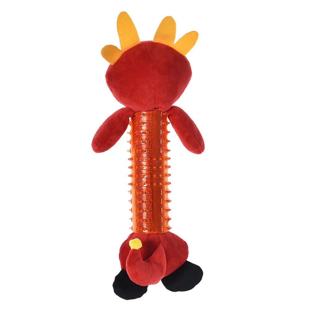 Игрушка для собак FOXIE Дракон с пищалкой 12,5х37см