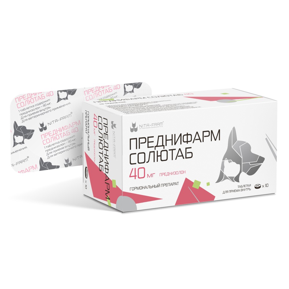 Препарат НИТА-ФАРМ Преднифарм 40 мг, 10 таб.