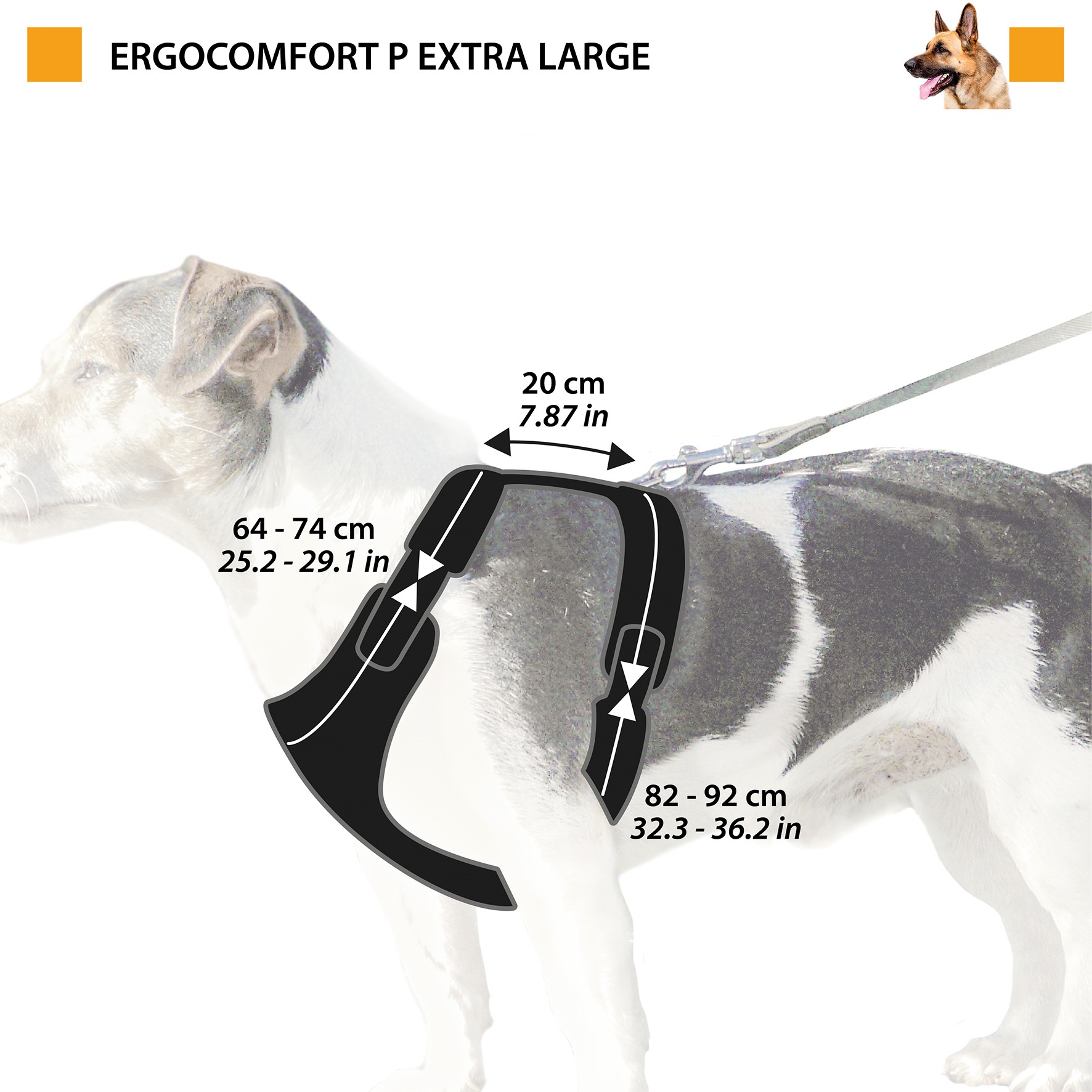 Шлейка для собак FERPLAST Ergocomfort P Extra Large синяя