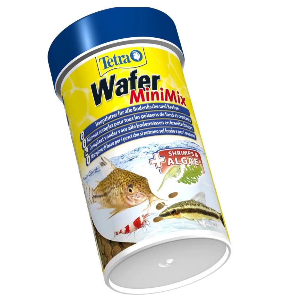 Корм для рыб TETRA Wafer mini mix в мини-чипсах для всех мелких донных рыб 100мл